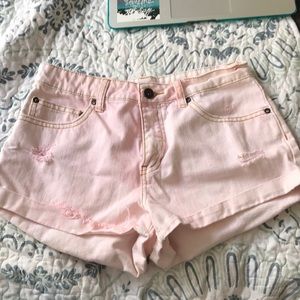 Pastel pink billabong shorts